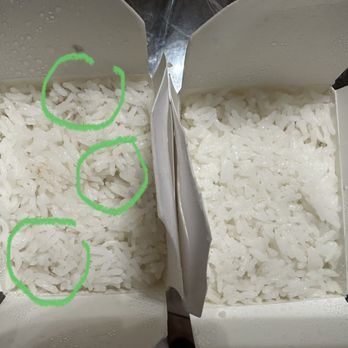 Golden Harvest - Moldy rice on the left. Better rice on the right. - Chinese Near Me - Queen Creek, Arizona