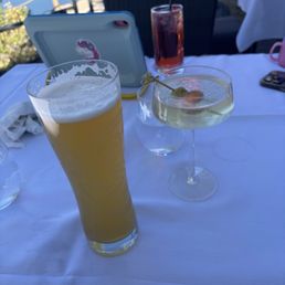 Beer and martini