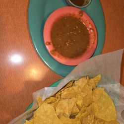 Mariachi's - Salsa and Chips (with the specialty csrolina reaper salsa made by the chef!)