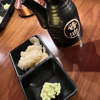 EAT'S SUSHI - Cute little soy sauce container...the "good" wasabi - Sushi Bars Near Me - Costa Mesa, California EAT'S SUSHI - Cute little soy sauce container...the "good" wasabi - Sushi Bars Near Me - Costa Mesa, California