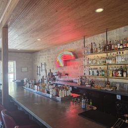 Gorgeous bar with high end cocktails and mocktails.
