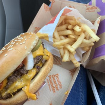 McDonald's - Double Quarter Pounder w/ Cheese & Med Fry - Fast Food Near Me - Richmond, California McDonald's - Double Quarter Pounder w/ Cheese & Med Fry - Fast Food Near Me - Richmond, California