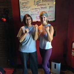9Round Kickboxing Fitness - Thank you to our new friends from Clemson (Laura & Mom) who joined us the other day for some sweat therapy! #gottagettightson