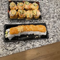 Rice kitchen - Top: Mexican roll. Bottom: Honey moon roll