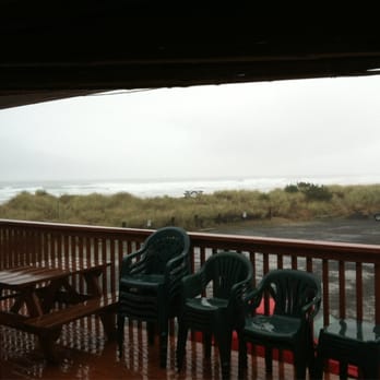Getaway Oceanfront Lodging - View from room #8 - Hotels Near Me - Rockaway Beach, Oregon