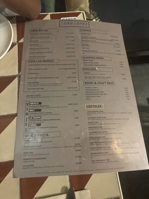 Menu photo 1 Lobo López Seville, SE