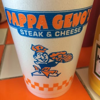 Pappa Geno's - Logo on cup - Sandwiches Near Me - Houston, Texas