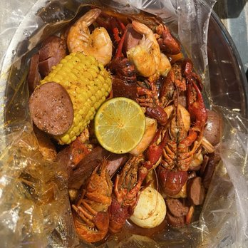 Juicy Seafood - #4 with Sausage, shrimp and bugs - Seafood Near Me - Huntsville, Alabama