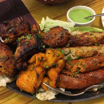 Royal Restaurant - Mixed grill platter had fish, chicken, mutton kebab and chicken kebab: tasty sampler. - Indian Near Me - Angeles, PAM