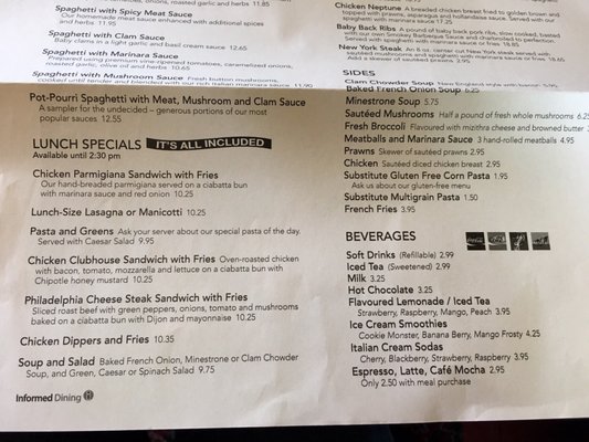 Menu photo 8 The Old Spaghetti Factory New Westminster, BC Menu photo 8 The Old Spaghetti Factory New Westminster, BC