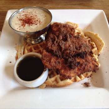900 Grayson - Demon Lover - it was not as good as it looked and it actually didn't look that good up close (note the burnt chicken) - Breakfast & Brunch Near Me - Berkeley, California