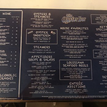 Oyster Bar - Menu when you sit down - Seafood Near Me - Henderson, Nevada Oyster Bar - Menu when you sit down - Seafood Near Me - Henderson, Nevada