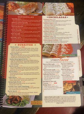 Menu photo 3 El Ranchero Parkersburg, WV