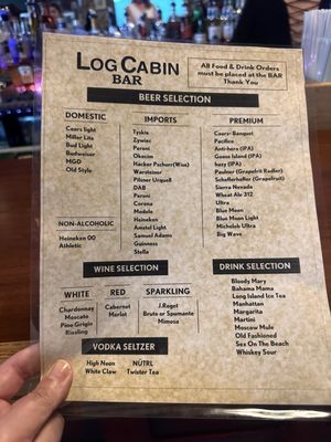 Menu photo 1 The Log Cabin Des Plaines, IL