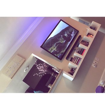 Mount It Up - My Tv, LED Lights, & Shelf Install is an amazing beauty!! i love that fact that my cords are hidden & he worked with my busy schedule!!! - TV Mounting Near Me