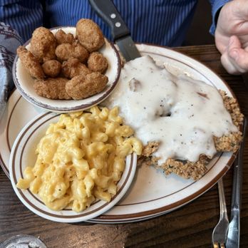 Our Place Restaurant - Chicken Fried Steak with Cream Gravy - New American Near Me - Mansfield, Texas