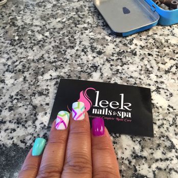 Sleek Nails and Spa - Shes the best! In love with my nails - Nail Salons Near Me - Annapolis, Maryland