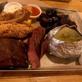 Uncle Bo's Slow-n-Low - Catfish, ribs, sausage, brisket tips, and baked potatoe - Barbeque Near Me - Elyria, Ohio