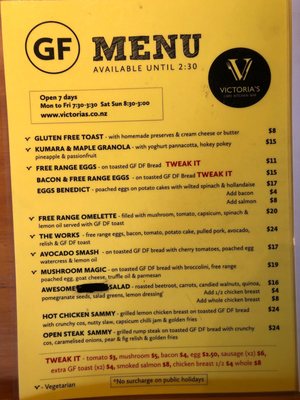 Menu photo 1 Victoria's Kitchen Taupo, WKO