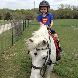 Anna Acres - Superman on a pony ride