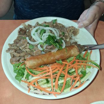 Pho Tai - #32 Noodle Salad Bowl with Pork and Fried Roll. - Vietnamese Near Me - Puyallup, Washington