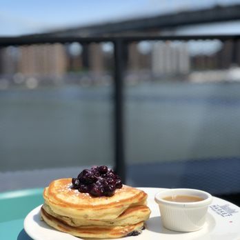 Clinton St. Baking - Pancakes with warm maple butter and blueberries. - Bakeries Near Me - New York, New York Clinton St. Baking - Pancakes with warm maple butter and blueberries. - Bakeries Near Me - New York, New York