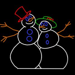 Christmas Done Bright - Everyone likes snowmen, and everyone loves couples!