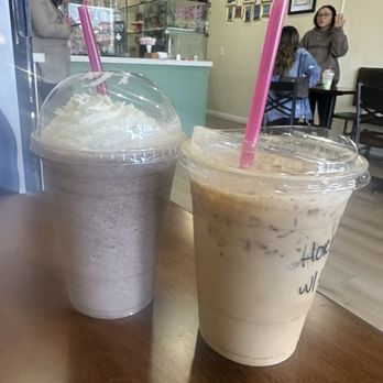Gota Coffee - Iced horchata latte with oat milk & cookies and cream ice blended - Coffee & Tea Near Me - Norco, California Gota Coffee - Iced horchata latte with oat milk & cookies and cream ice blended - Coffee & Tea Near Me - Norco, California