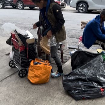 Denali Management - This is what the front of the building looks like daily. Crackheads waiting for their dealer who resides in the building - Property Management Near Me