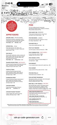 Menu photo 2 SUP Noodle Bar - Irvine Irvine, CA Menu photo 2 SUP Noodle Bar - Irvine Irvine, CA