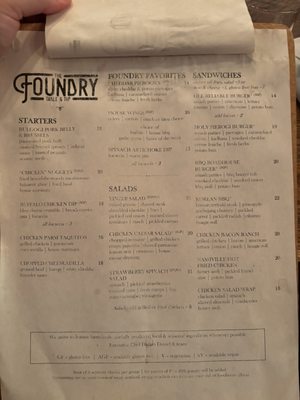 Menu photo 3 The Foundry Table & Tap Pittsburgh, PA