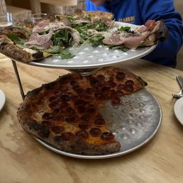 Prosciutto & Fig up top, Classic Roni down bottom. Prosciutto & Fig up top, Classic Roni down bottom.