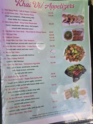 Menu photo 2 New Hoa Dang San Jose, CA Menu photo 2 New Hoa Dang San Jose, CA