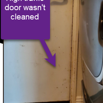 NSync Solutions - Garage door on interior of house wasn't wiped down or cleaned - Office Cleaning Near Me NSync Solutions - Garage door on interior of house wasn't wiped down or cleaned - Office Cleaning Near Me