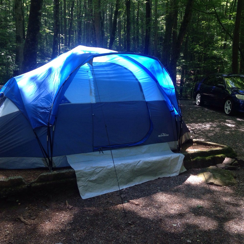 Andrew's Cove Campground - Me and babes tent - Campgrounds Near Me - Helen, Georgia