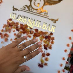 Gloss Nail Bar - My Beautiful manicure  done by Tim today. He got me in quick and did amazing. Changed the shape and color. Love everything about it.