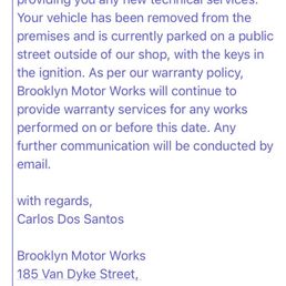 All I did was ask to see how my bike was doing. All I did was ask to see how my bike was doing.