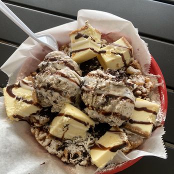 Funnel Cake Lounge - Oreo crumble with cheesecake and extra ice cream no whip cream - Bakeries Near Me - Martinez, Georgia Funnel Cake Lounge - Oreo crumble with cheesecake and extra ice cream no whip cream - Bakeries Near Me - Martinez, Georgia