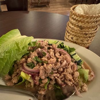 Aranya Thai kitchen - Larb pork salad with sticky rice - Thai Near Me - Salt Lake City, Utah Aranya Thai kitchen - Larb pork salad with sticky rice - Thai Near Me - Salt Lake City, Utah