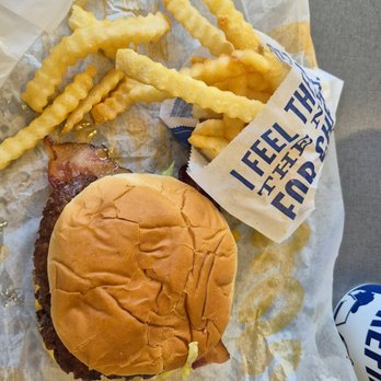 Culver's - Bacon Deluxe Butterburger with Fries - Ice Cream & Frozen Yogurt Near Me - San Antonio, Texas