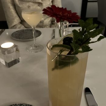 Salt Rockford - Amalfi Sunrise in back; Classic Mai Tai in front! - Wine Bars Near Me - Rockford, Illinois