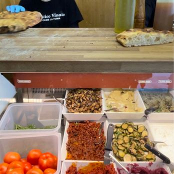 all’antico vinaio - Putting in our orders with one of the quick sandwich makers! - Sandwiches Near Me - Florence, FI all’antico vinaio - Putting in our orders with one of the quick sandwich makers! - Sandwiches Near Me - Florence, FI