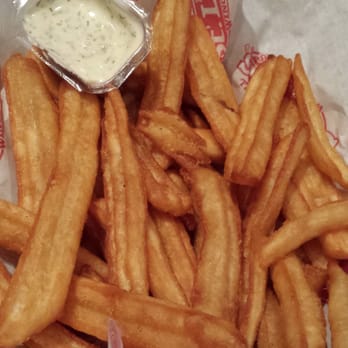 St. Louis Bar & Grill - fries and dill/garlic dip! yumm! - Sports Bars Near Me - Ottawa, Ontario