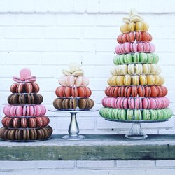 Woops - We offer mini , medium, and large macaron pyramids for any event or occasion!