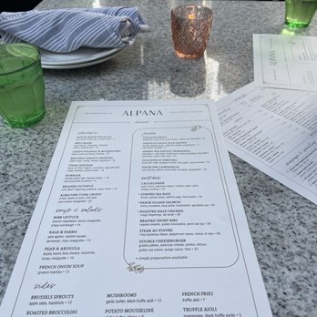 Alpana - Dinner menu - New American Near Me - Chicago, Illinois Alpana - Dinner menu - New American Near Me - Chicago, Illinois