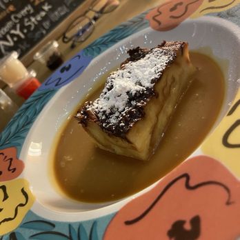 Cafe Hiro - Bread pudding with butter caramel sauce - Italian Near Me - Cypress, California