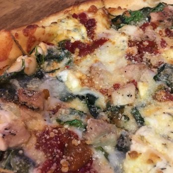 High Point Pizza - Saturday Night Special (2/25) - Pork Tenderloin, Baby Spinach, Garlic & Pepper Cream Cheese, Cherry Pepper Relish, Olive Oil Sauce. So good! - Pizza Near Me - Memphis, Tennessee