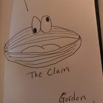 The Clam - Book for customers to leave a comment (came with the check) - Seafood Near Me - New York, New York