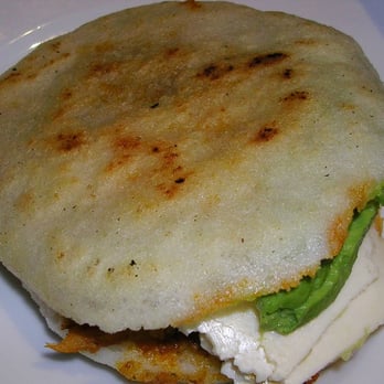 Arepas Cafe - Mami arepa: pork, cheese, avocado ($6.50) - Venezuelan Near Me - Astoria, New York