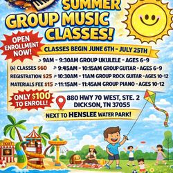 Hendricks Music - Summer Group Music Classes k-12